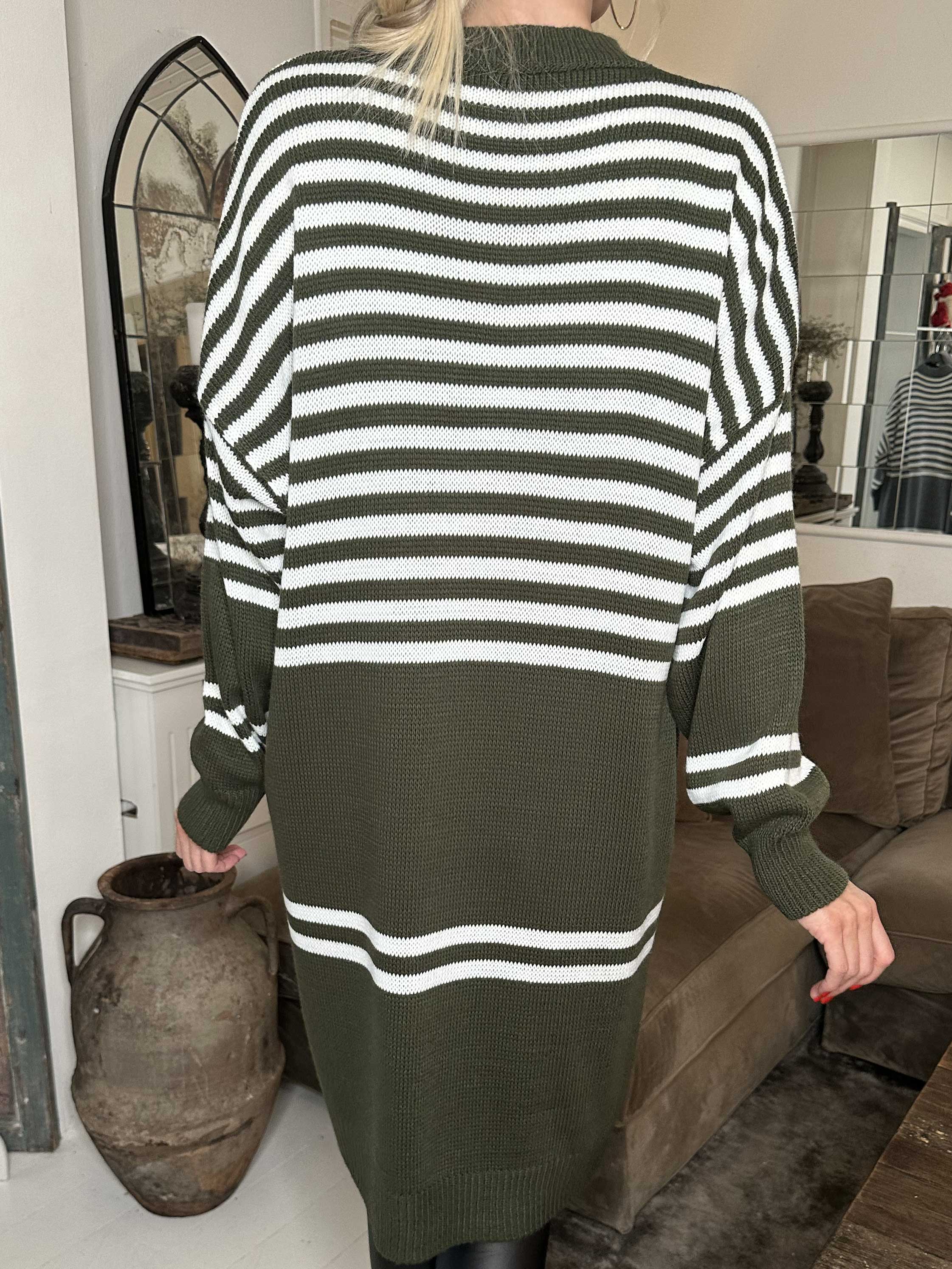 Julietta - Strikkjole med striber